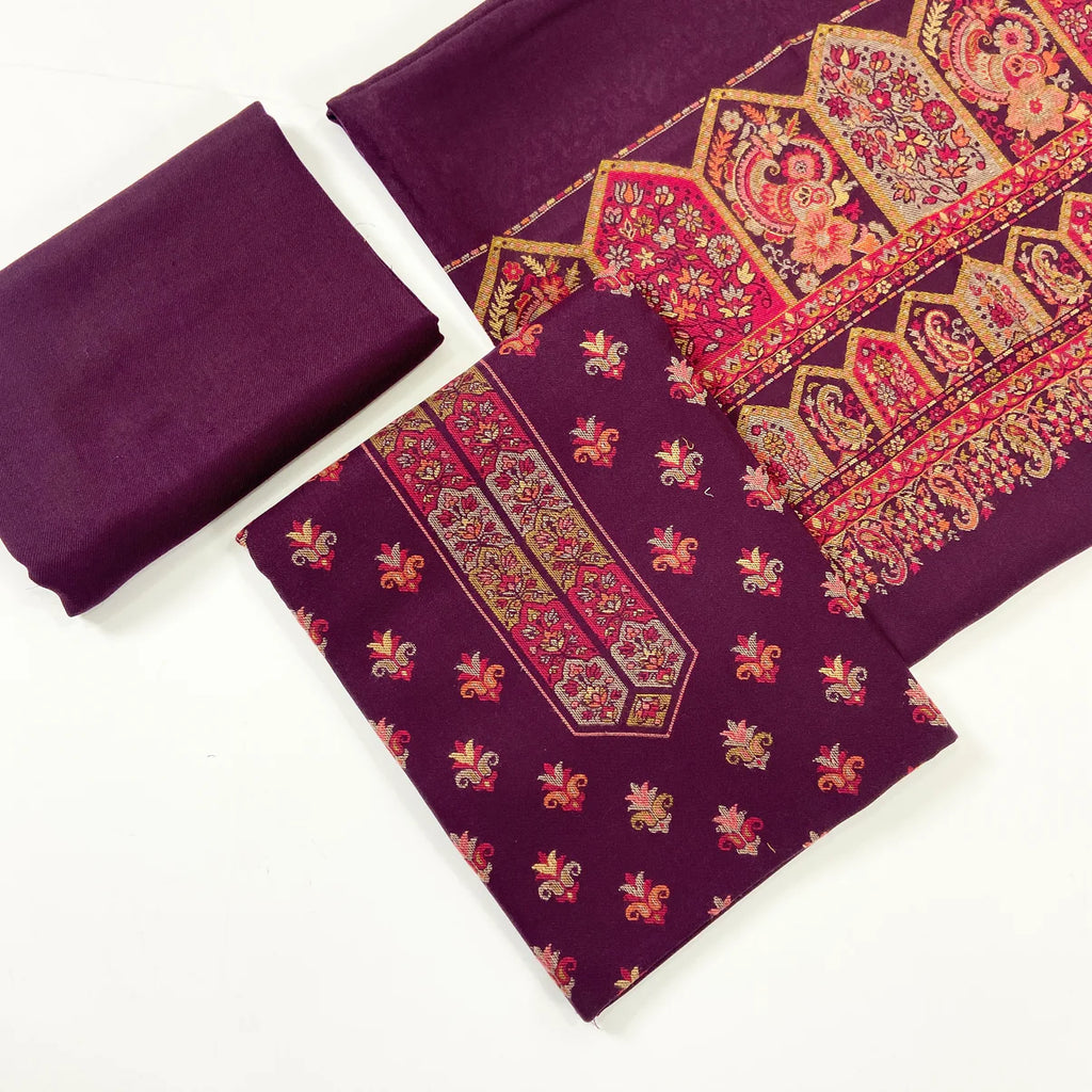 Anaya Noor Pashmina with Jacquard 3PC D1
