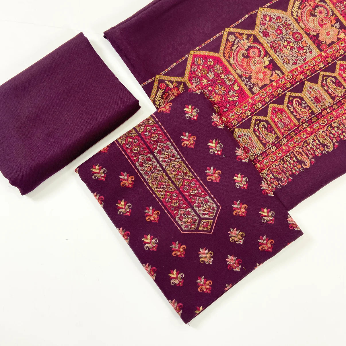 Anaya Noor Pashmina with Jacquard 3PC D1