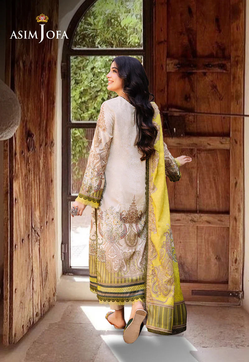 Asim Jofa Digital Printed Khaddar 3PC