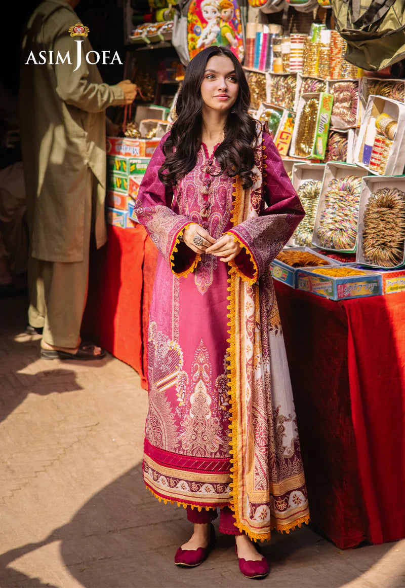 Asim Jofa Digital Printed Khaddar 3PC D5