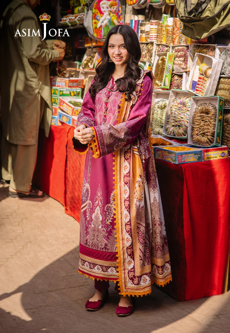 Asim Jofa Digital Printed Khaddar 3PC D5