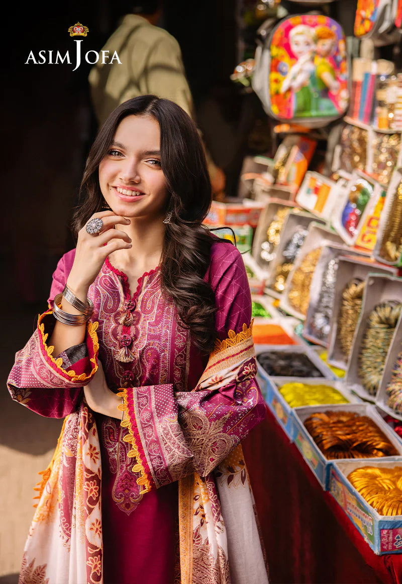 Asim Jofa Digital Printed Khaddar 3PC D5