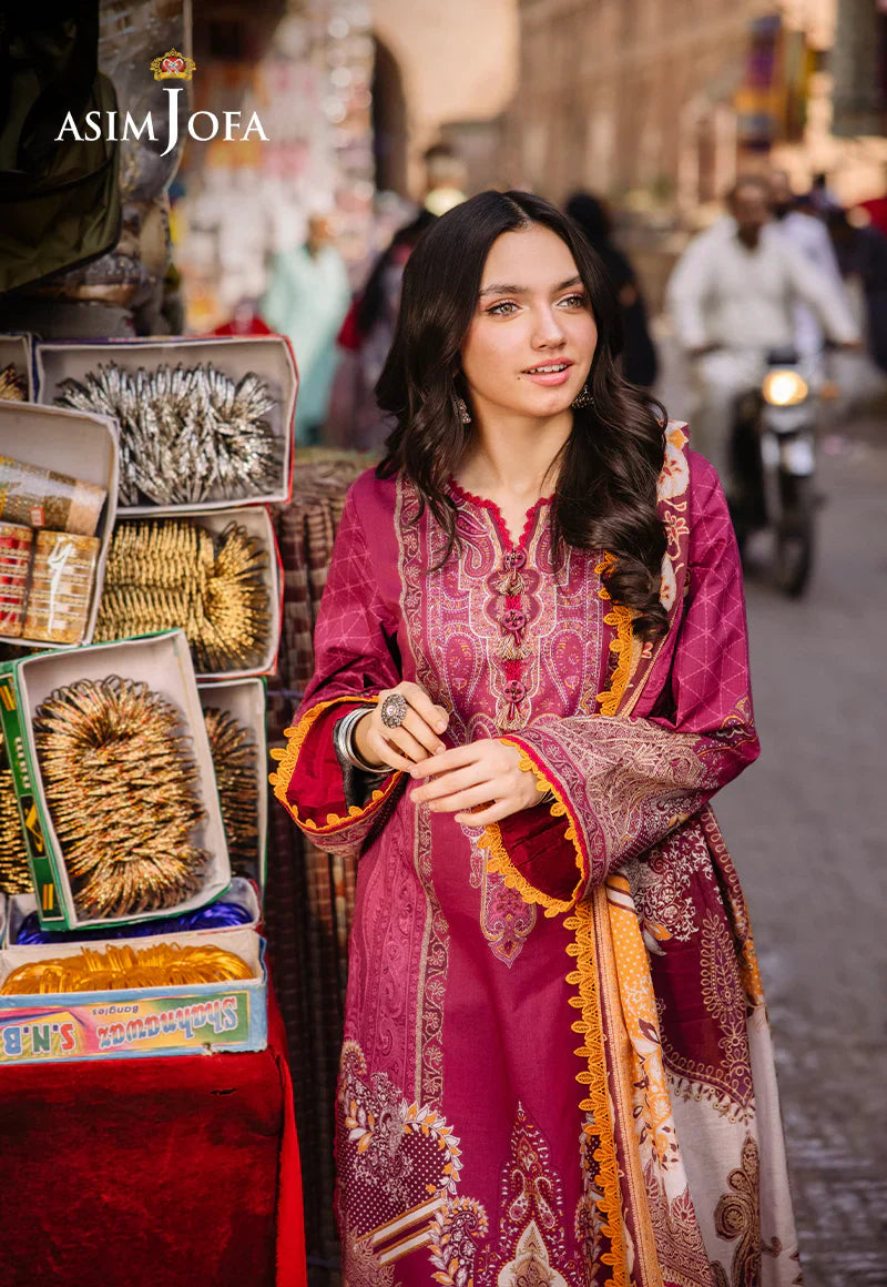 Asim Jofa Digital Printed Khaddar 3PC D5