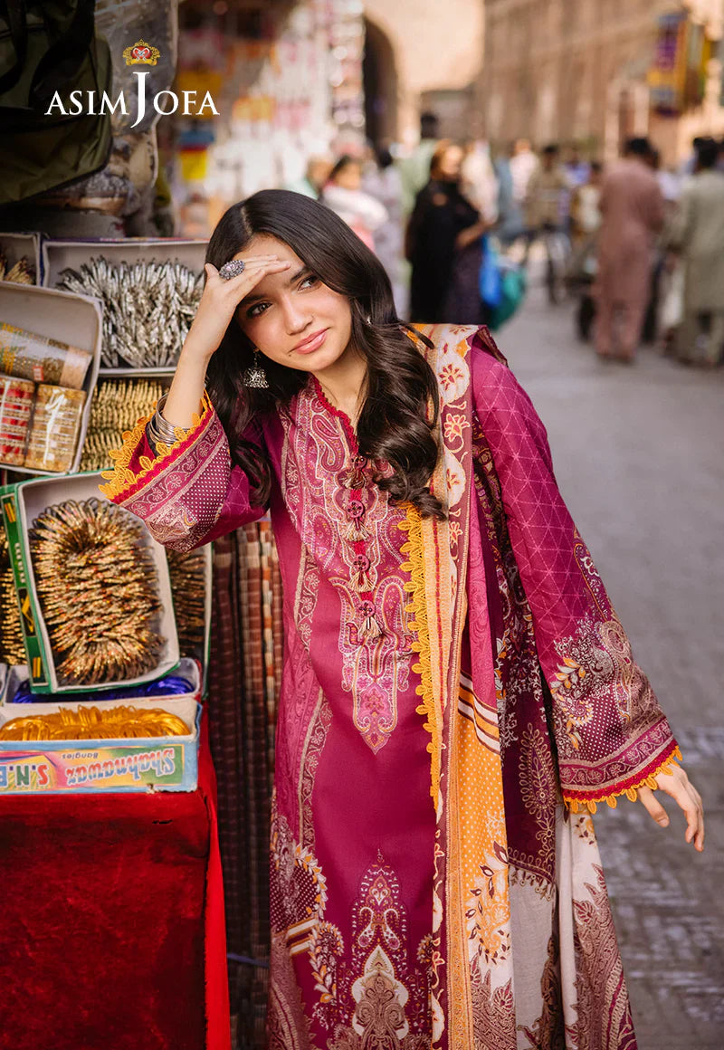 Asim Jofa Digital Printed Khaddar 3PC D5