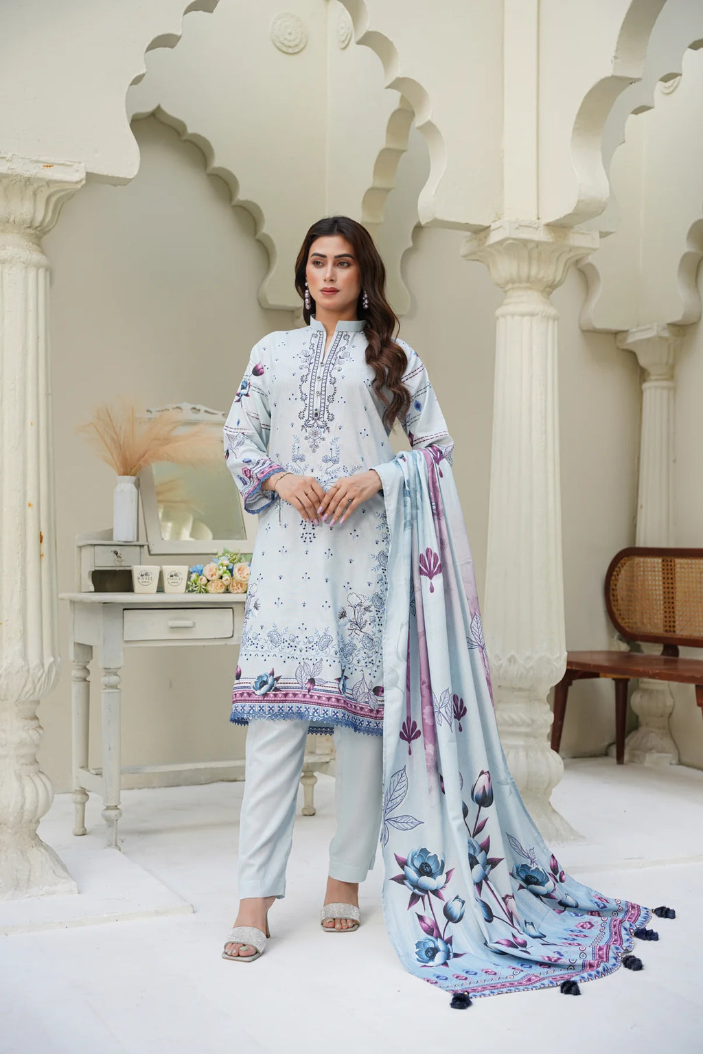 Cora By Anaya Noor Emb Karandi 3 PC D2