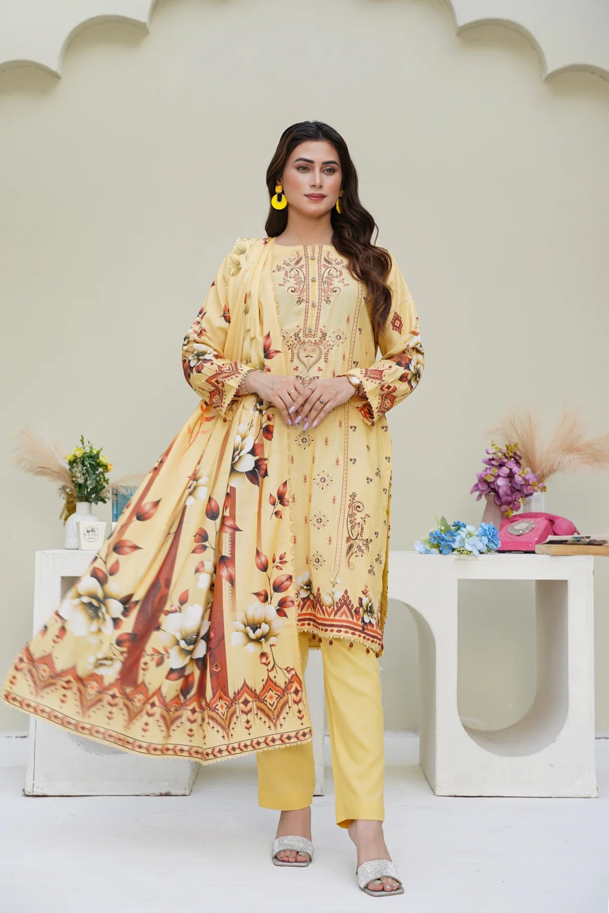 Cora By Anaya Noor Emb Karandi 3 PC D5