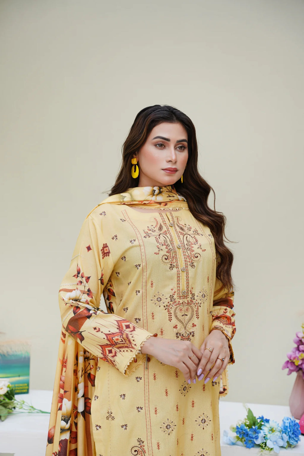 Cora By Anaya Noor Emb Karandi 3 PC D5