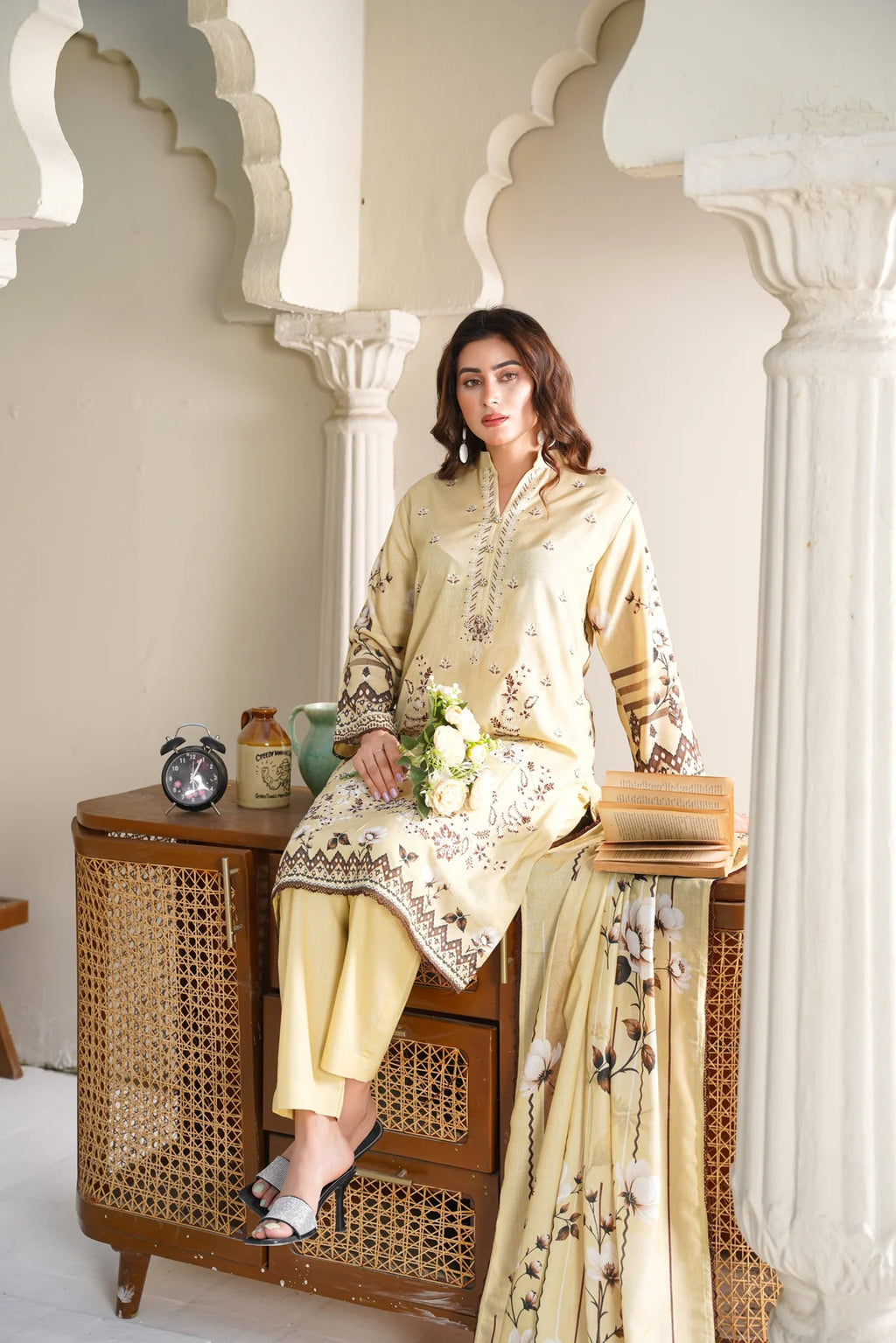 Cora By Anaya Noor Emb Karandi 3 PC D6