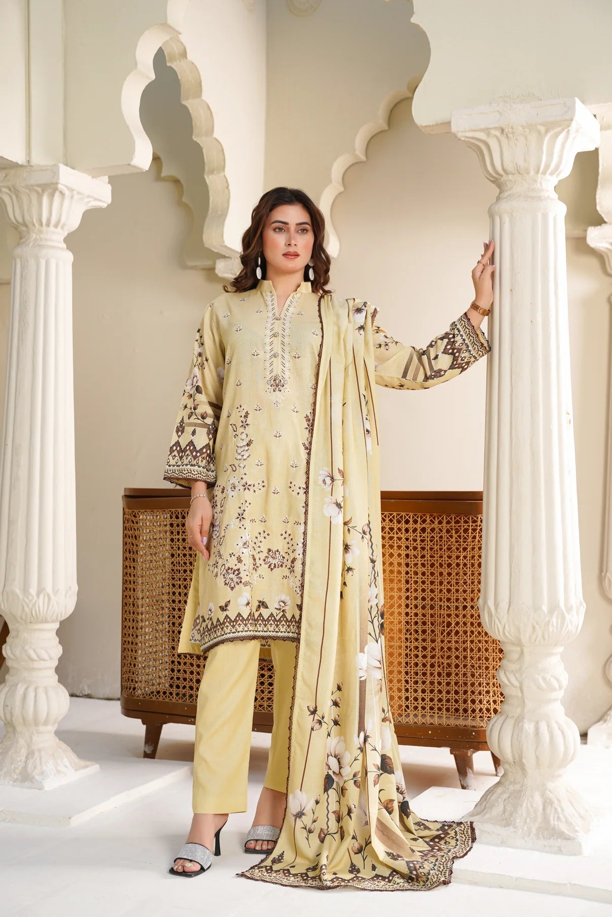 Cora By Anaya Noor Emb Karandi 3 PC D6