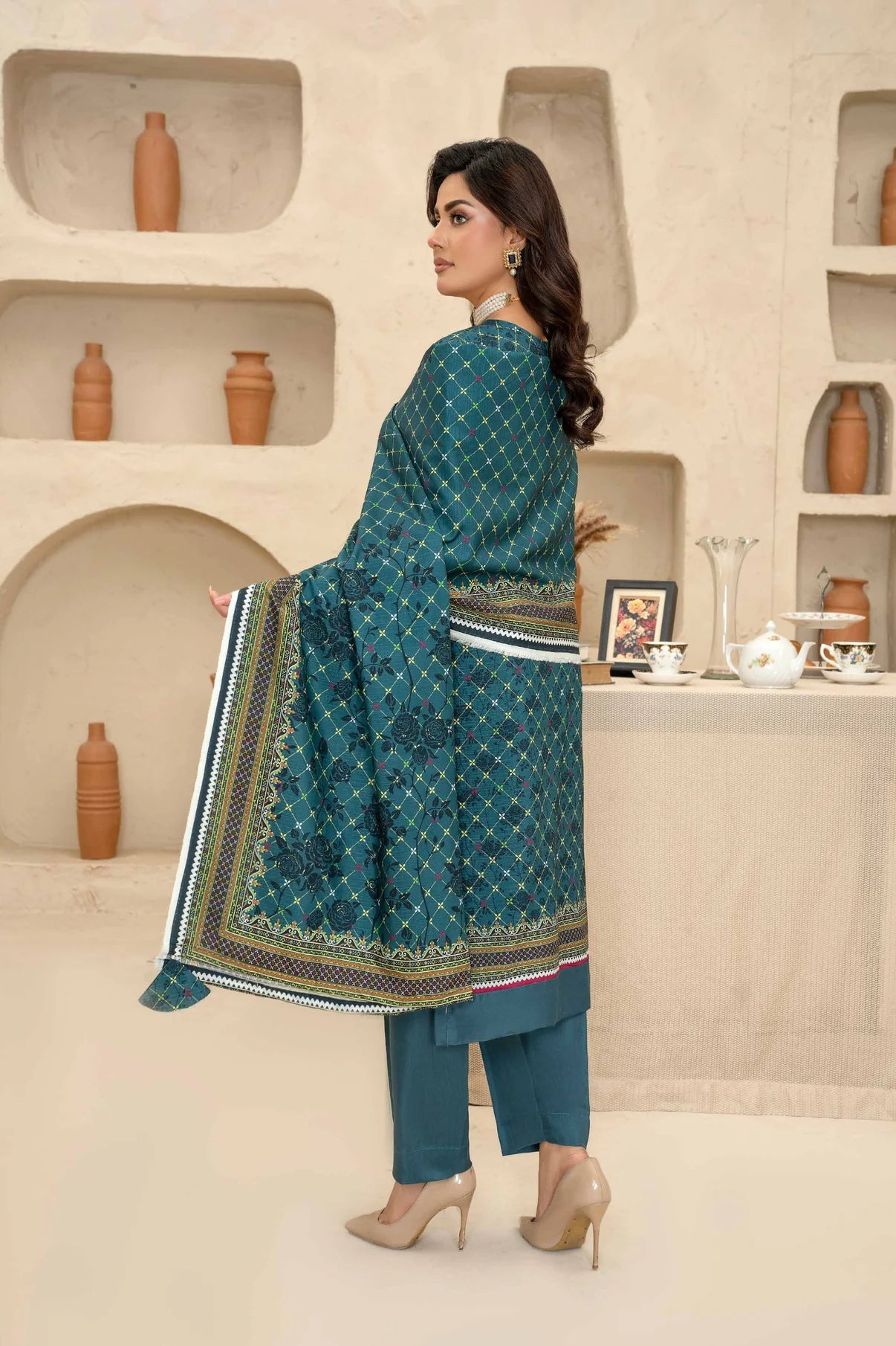 Esha Eshal by Bin Ilyas Premium Printed Viscose 3PC D6