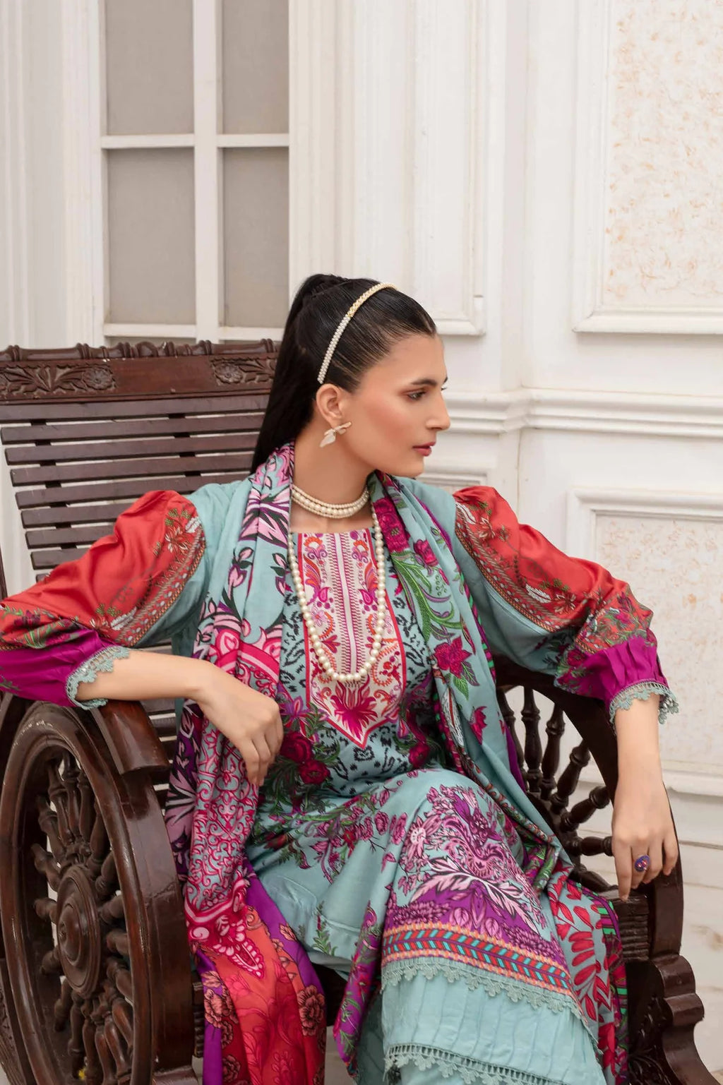 Fabiha By Feroza Digital Printed Linen 3PC D4