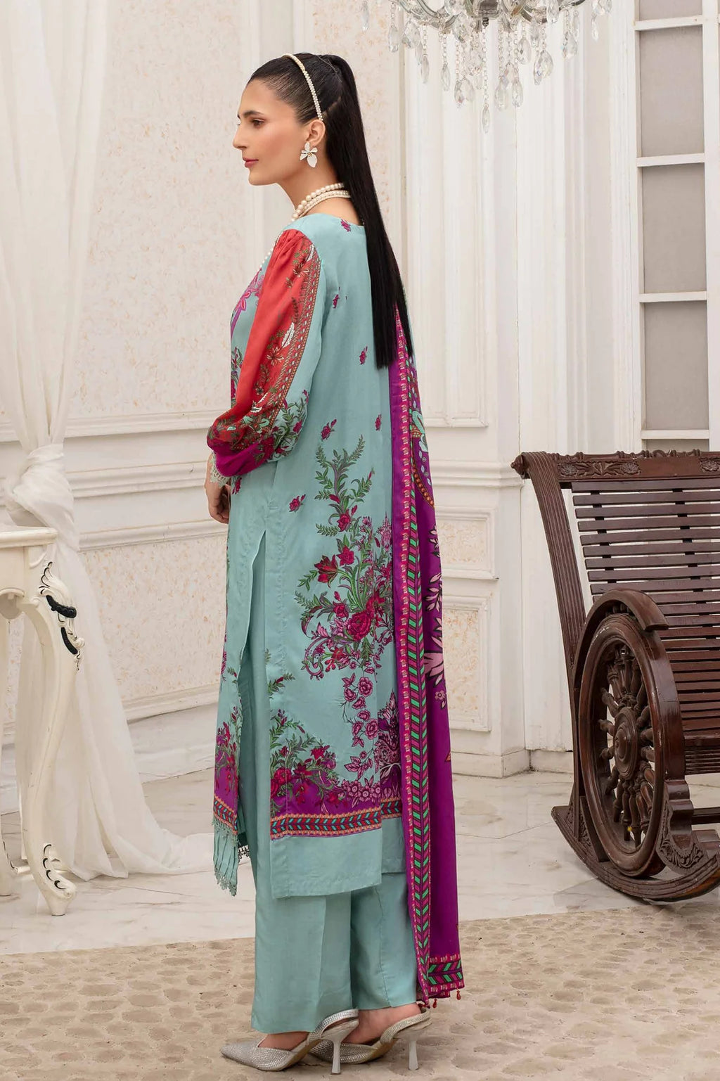 Fabiha By Feroza Digital Printed Linen 3PC D4