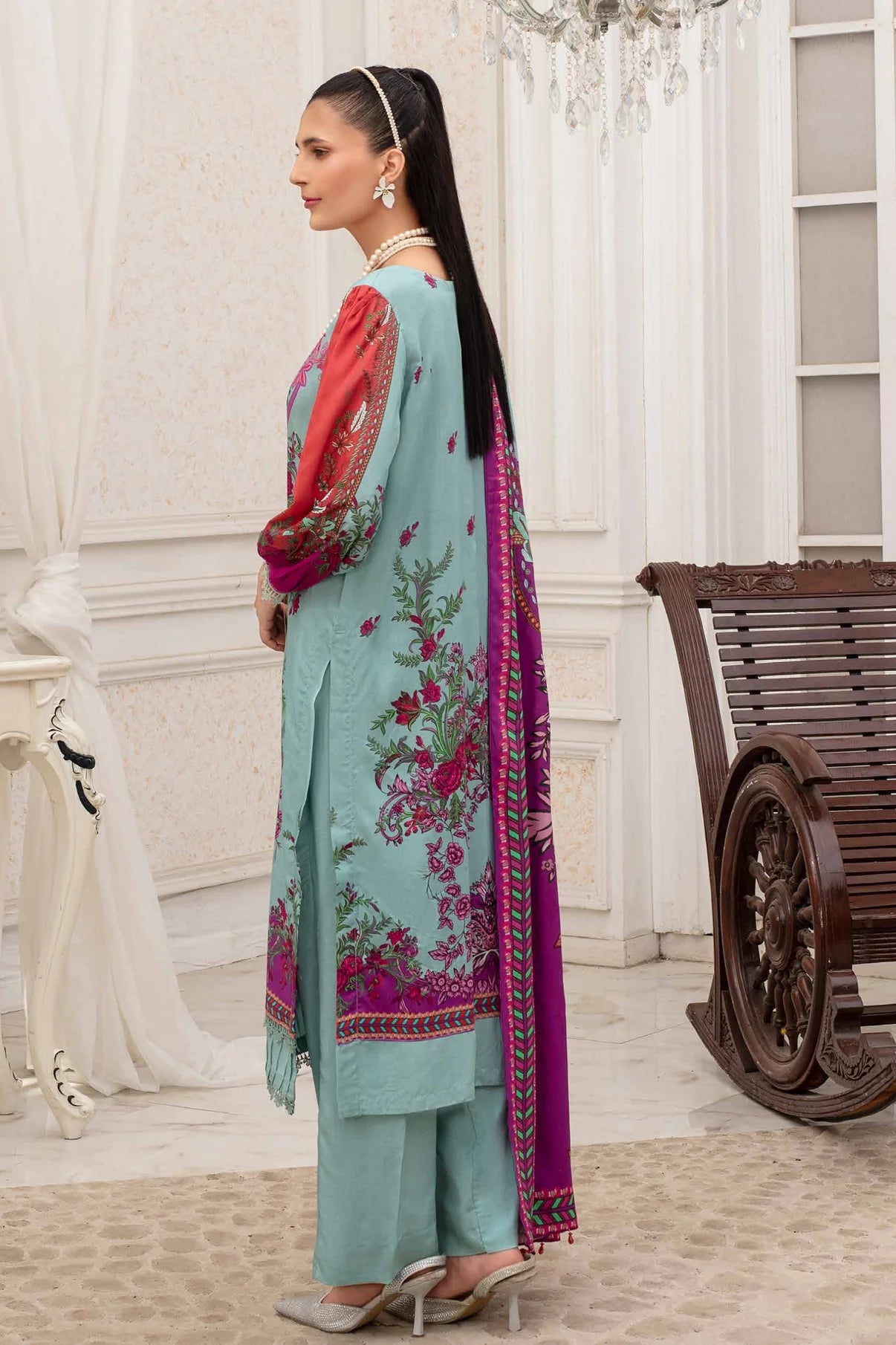 Fabiha By Feroza Digital Printed Linen 3PC D4