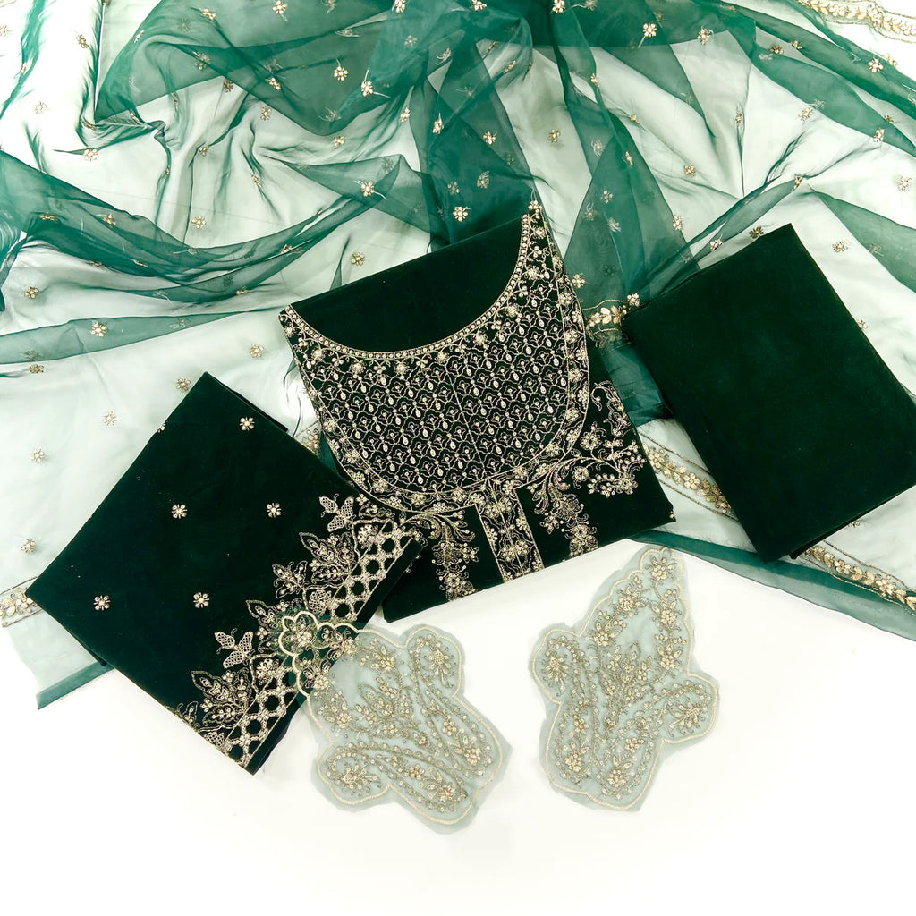 Maria B Sweet Velvet Embroidered 3PC D2