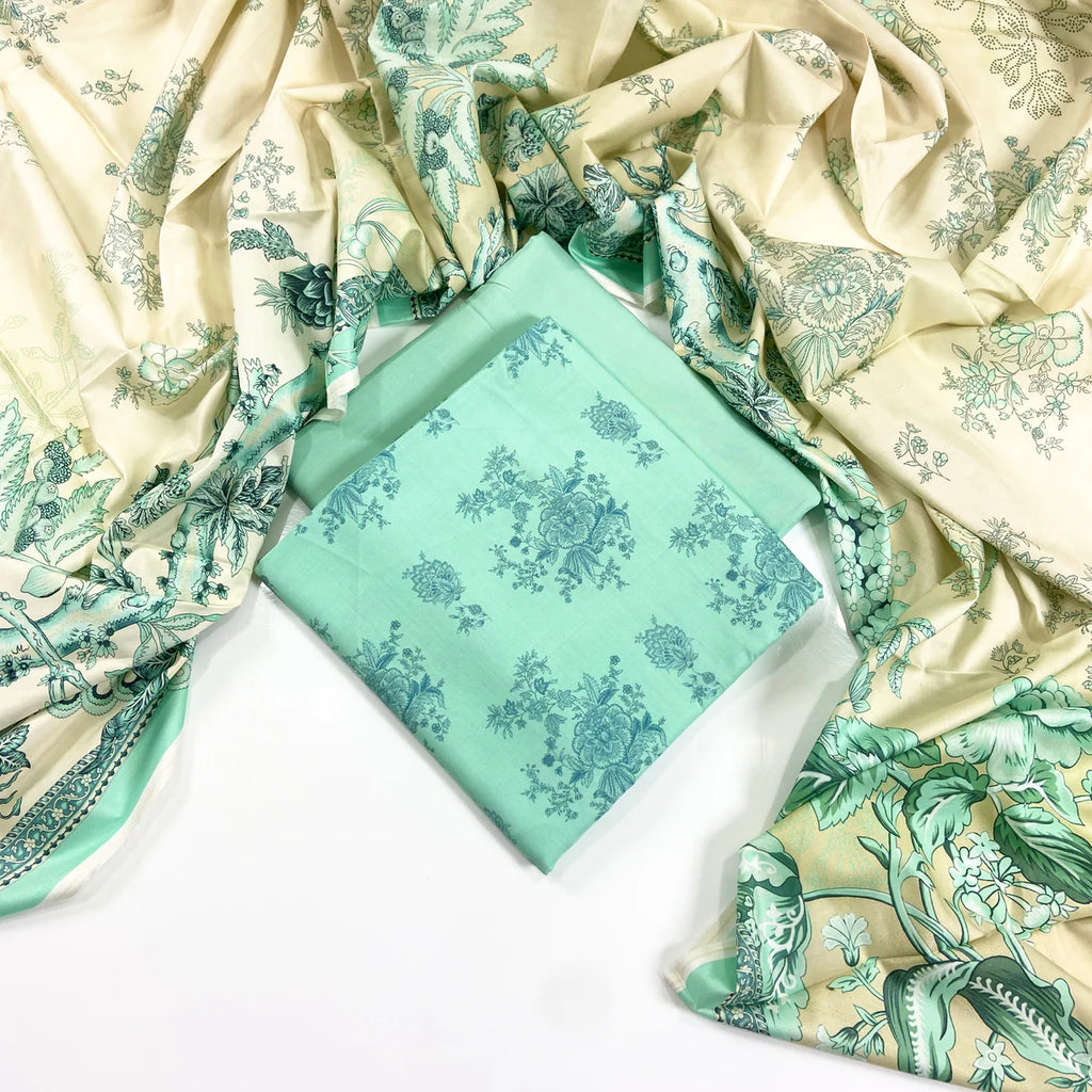 Mausummery Digital Printed Linen 3PC D1