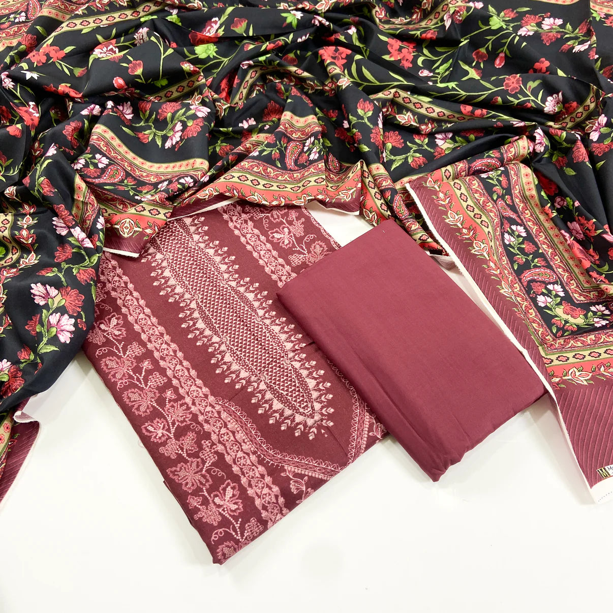 Mausummery Digital Printed Linen 3PC D2