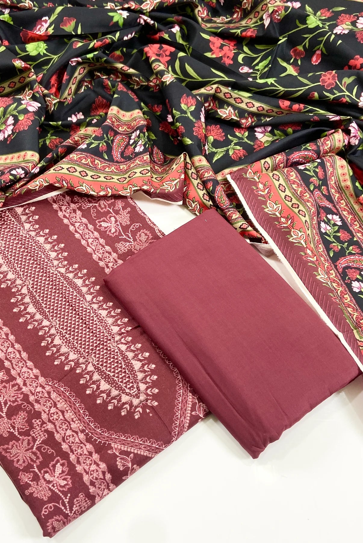 Mausummery Digital Printed Linen 3PC D2