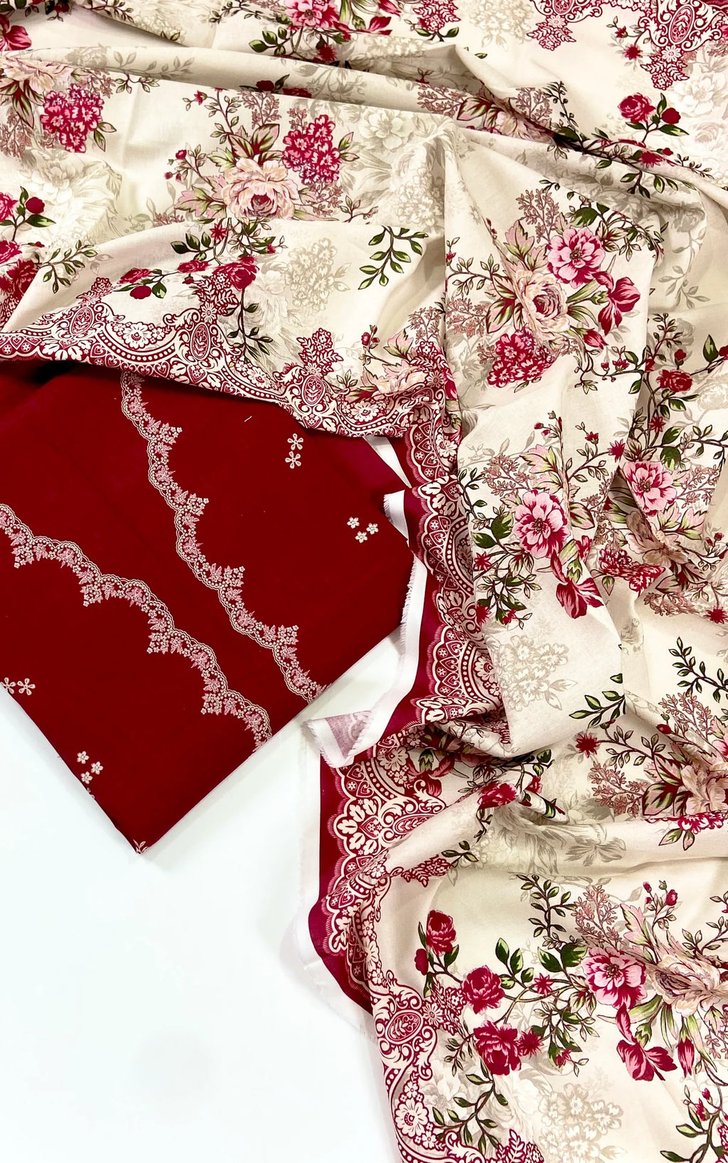 Mausummery Digital Printed Khaddar 3 PC D12