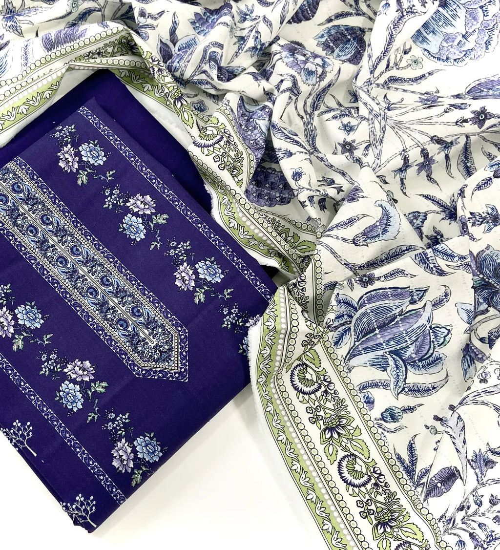 Mausummery Digital Printed Khaddar 3 PC D2