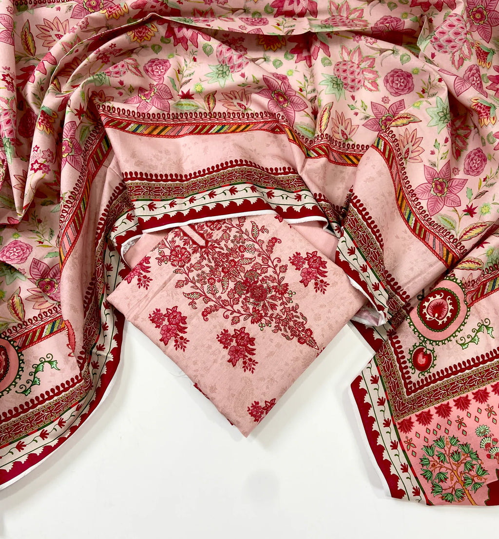 Mausummery Digital Printed Khaddar 3 PC D8