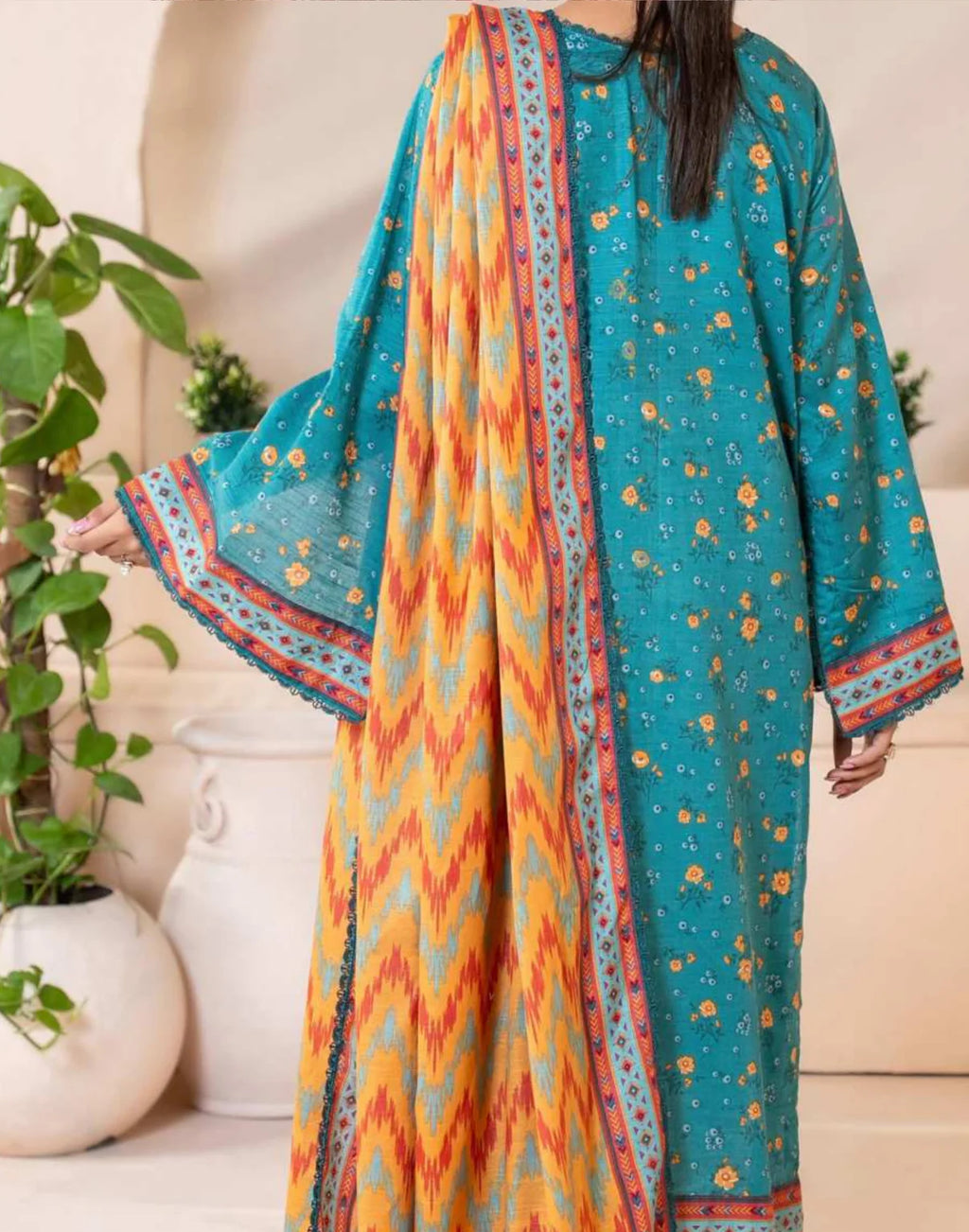 Mehnaz Airjet Printed Khaddar 3PC D1 02