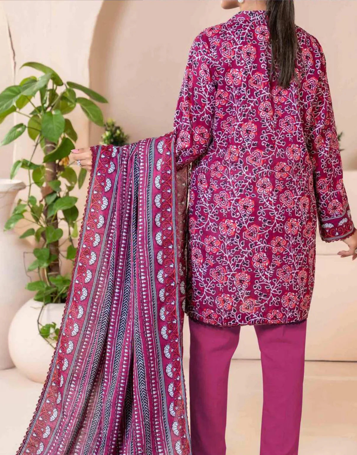 Mehnaz Airjet Printed Khaddar 3PC D1 05