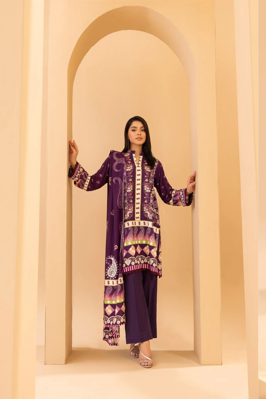 Motifz Premium Printed Linen 3PC D1