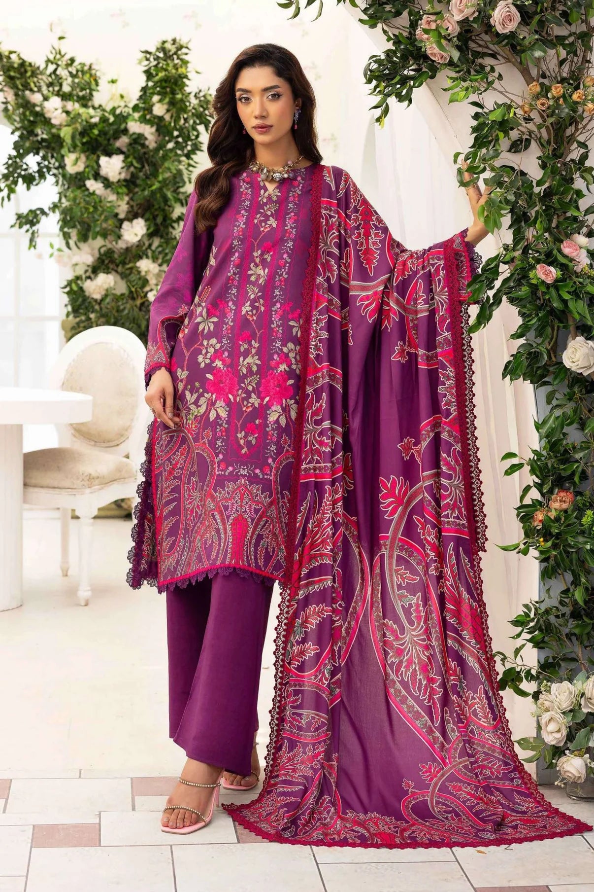 Motifz Premium Printed Linen 3PC D4