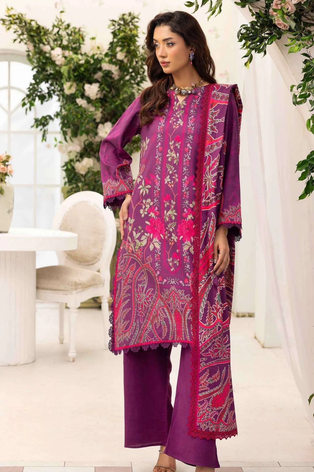 Motifz Premium Printed Linen 3PC D4