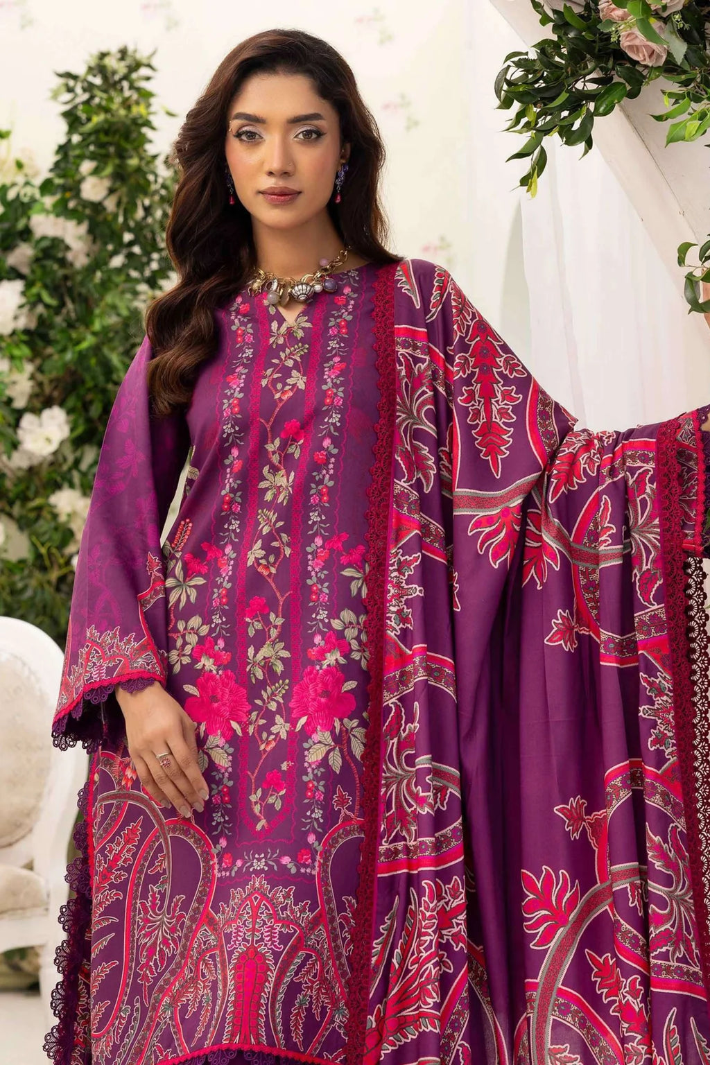 Motifz Premium Printed Linen 3PC D4