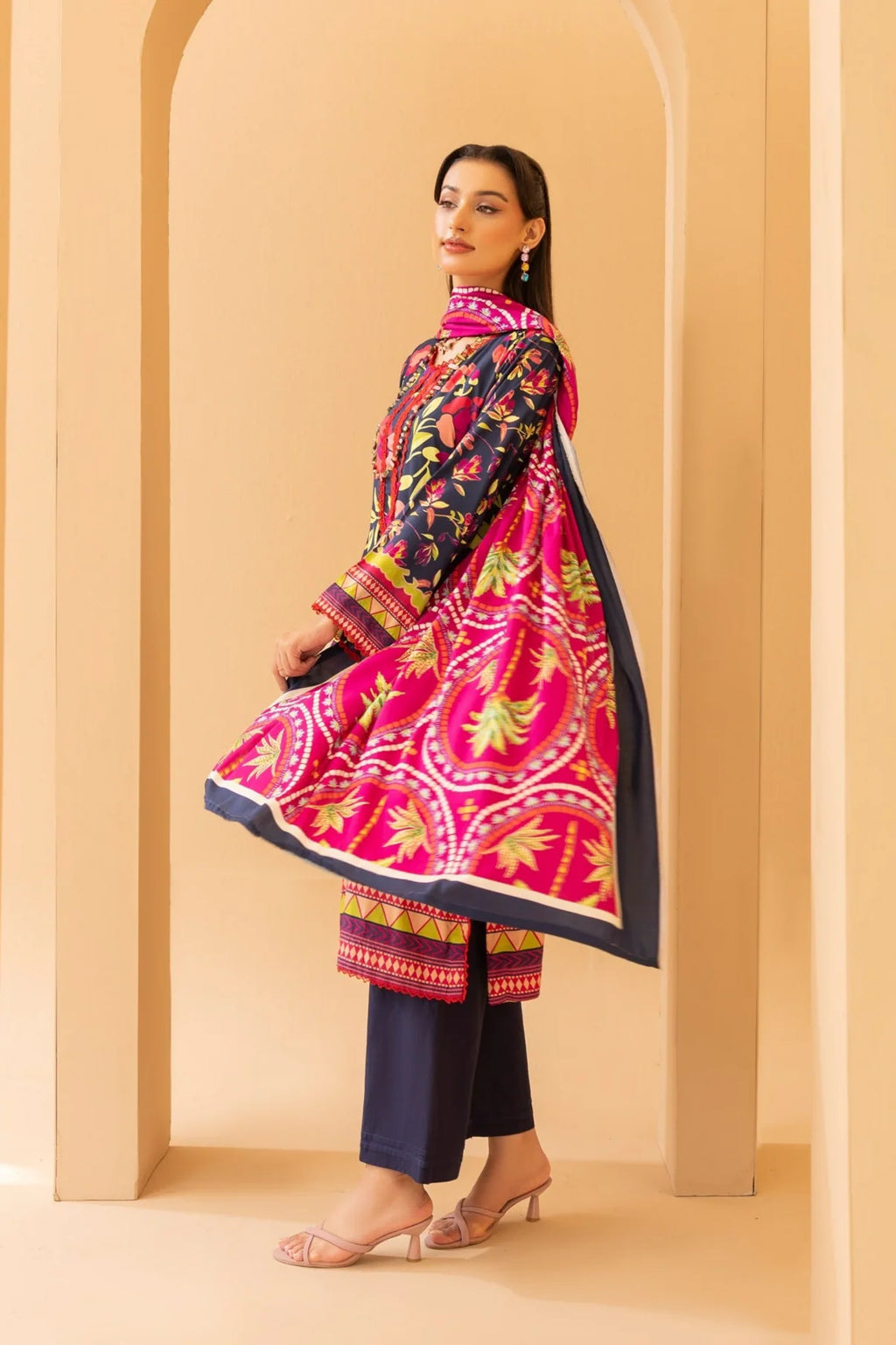 Motifz Premium Printed Linen 3PC D5