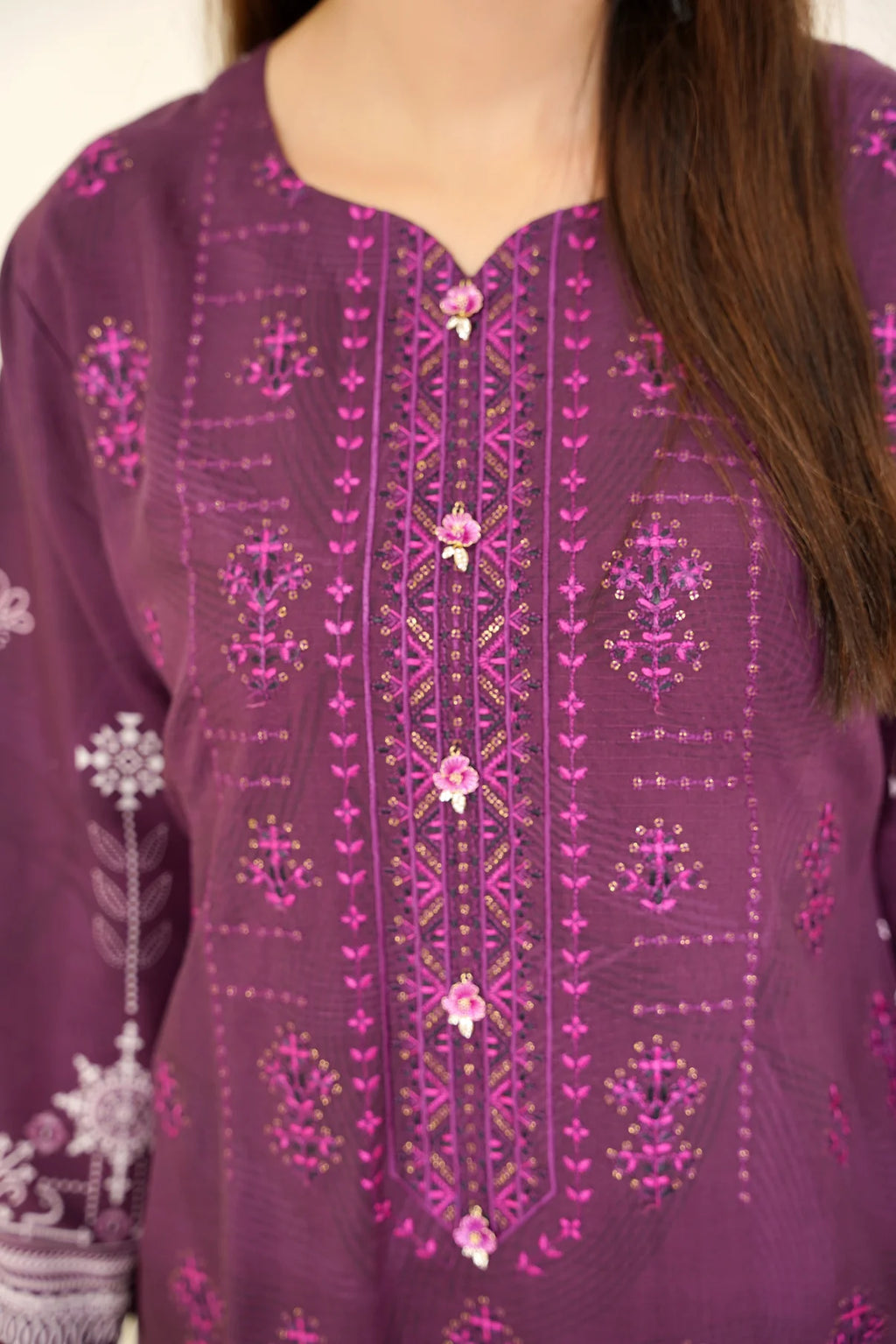 Narm o Nafees By Anaya Noor Embroidered Viscose 3PC D1
