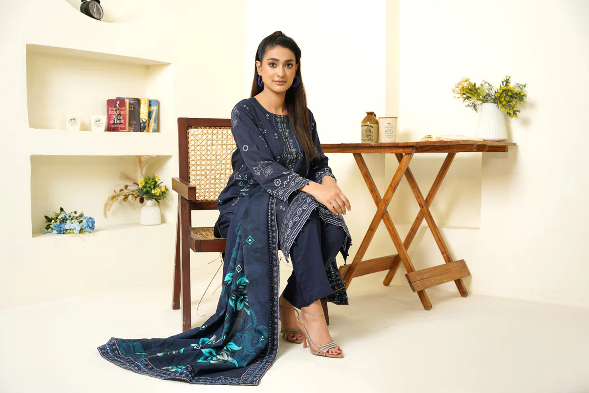 Narm o Nafees By Anaya Noor Embroidered Viscose 3PC D2