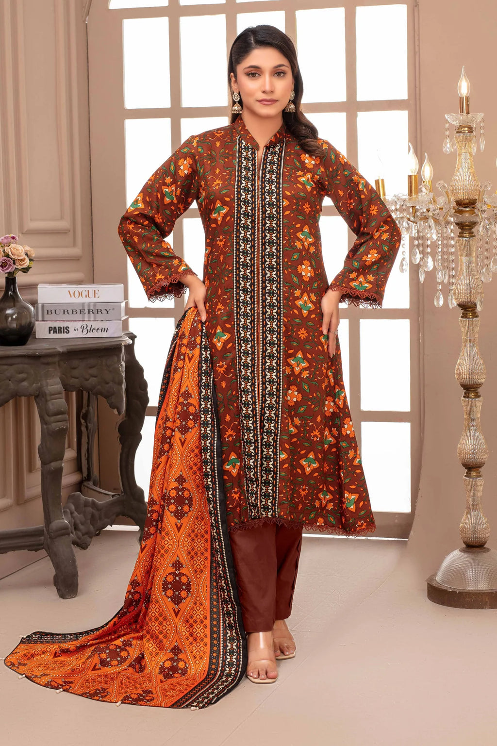 Nayel By Fiza Noor Print Viscose 3PC D1