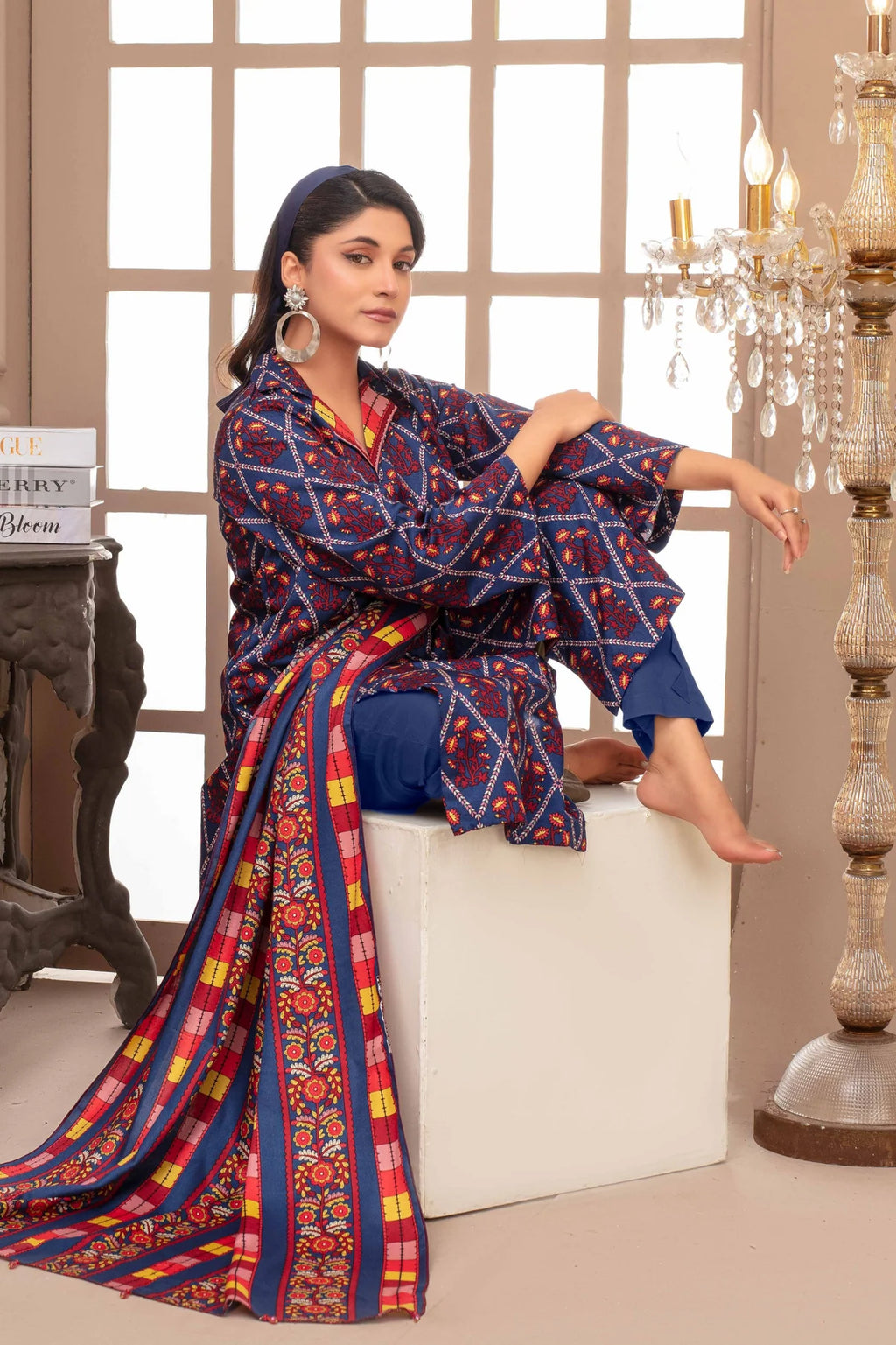 Nayel By Fiza Noor Print Viscose 3PC D2