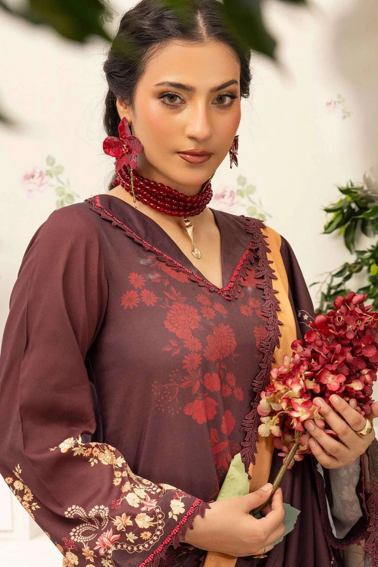 Raiha Digital Printed Linen 3PC D1