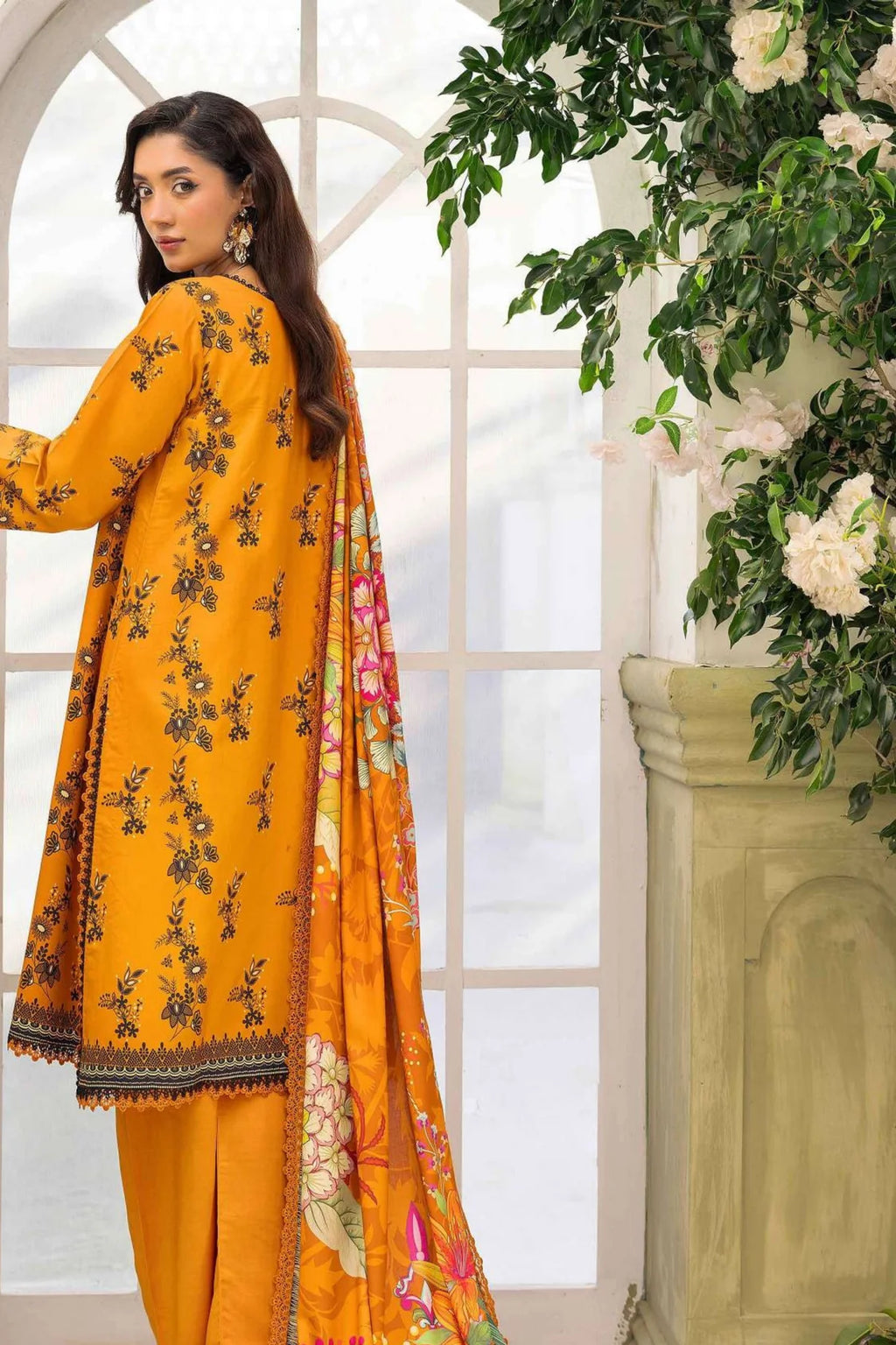 Raiha Digital Printed Linen 3PC D3