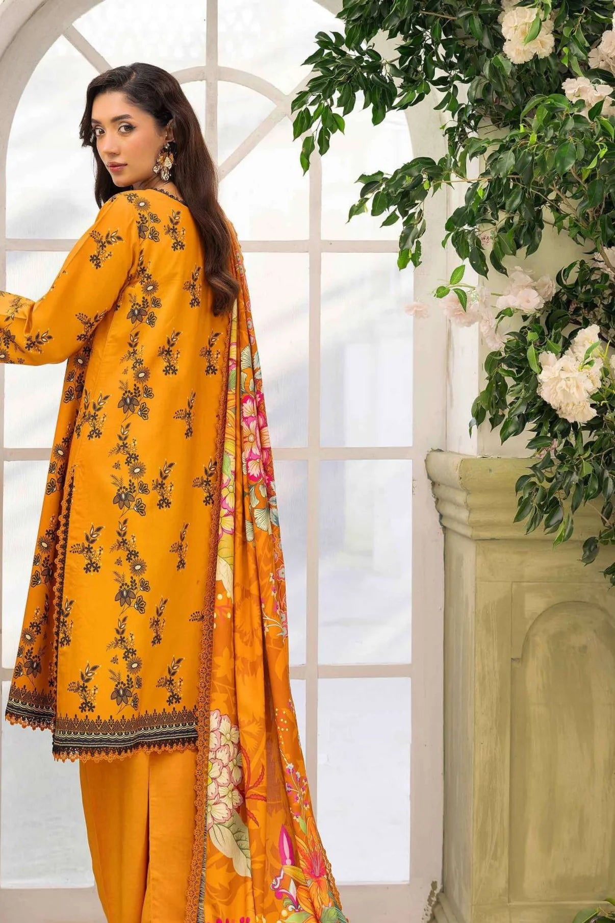 Raiha Digital Printed Linen 3PC D3