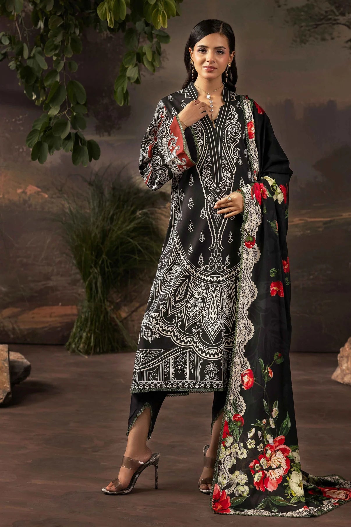 Raiha Luxury Linen 3PC D5