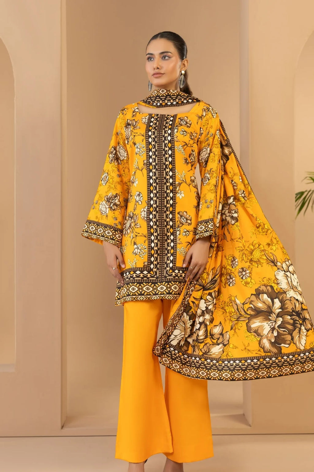 Rang Preet Digital Printed Linen 3PC D8