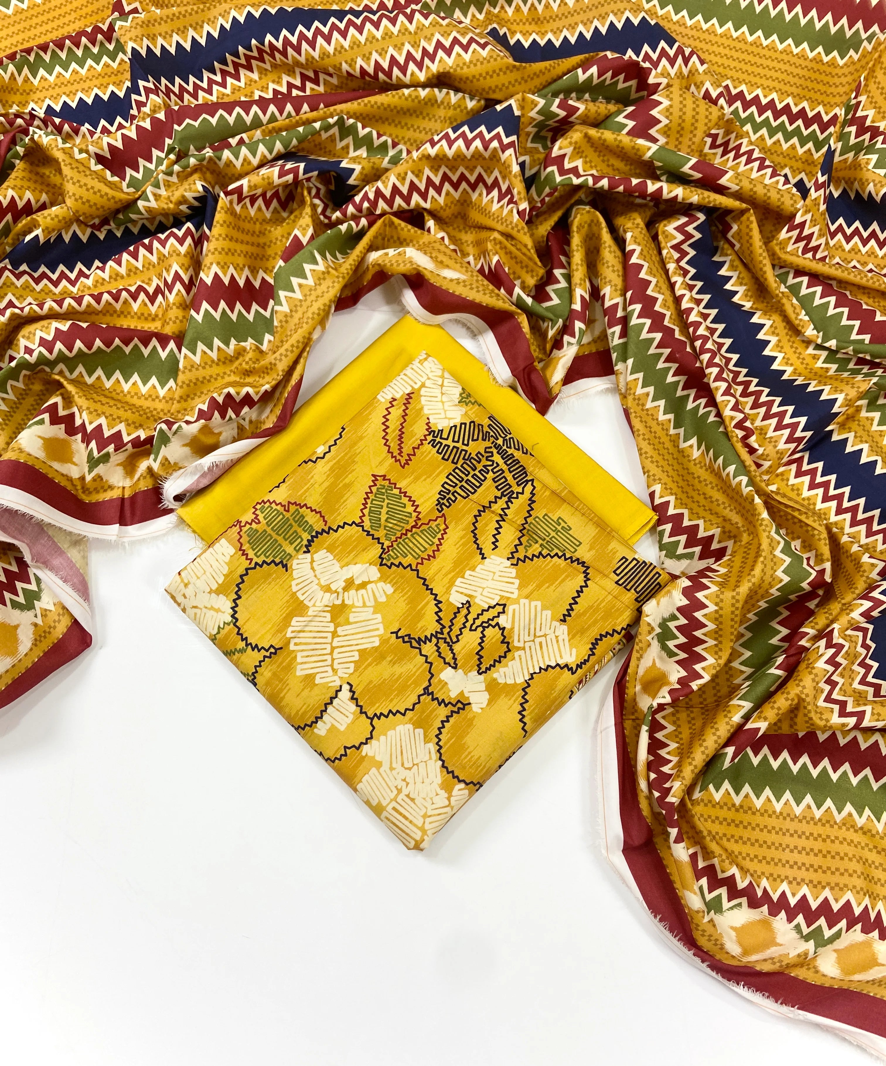 Sapphire Digital Printed Linen 3 PC D1